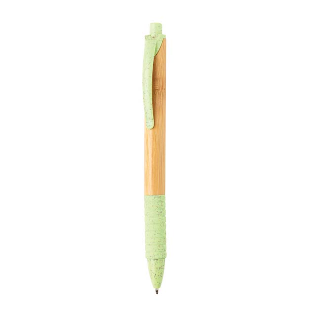 Bamboo & wheat straw pen - green