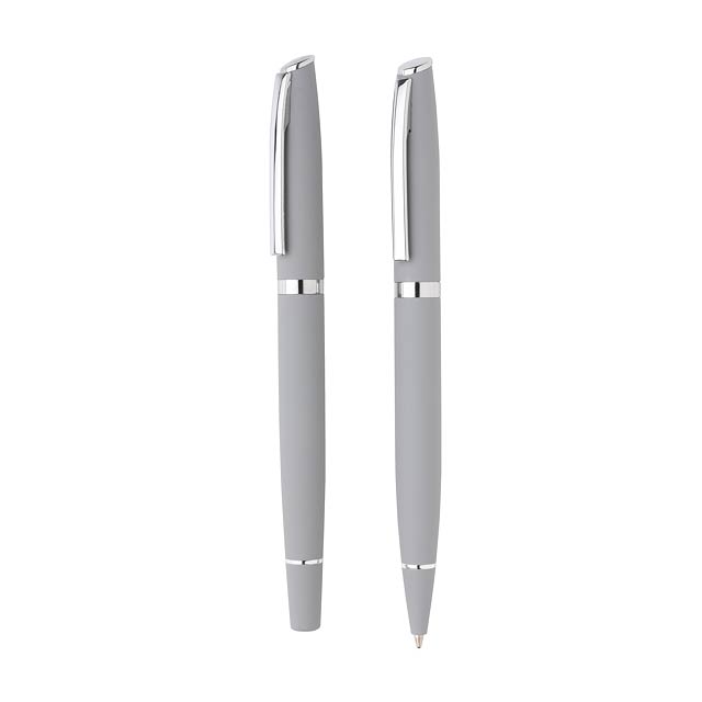 Deluxe pen set, grey - grey