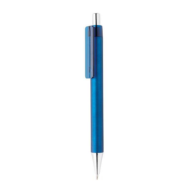 Metalické pero X8, modrá - modrá