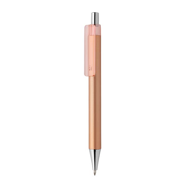 Metalické pero X8, hnědá - hnedá