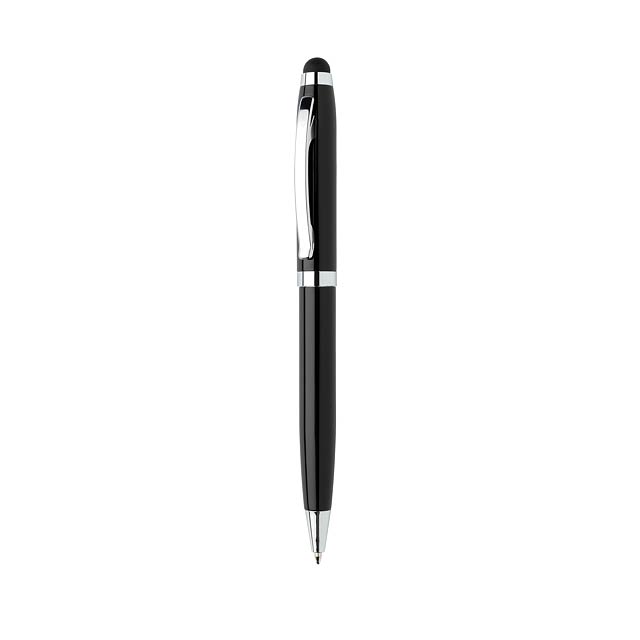 Stylusové pero s COB světlem - čierna