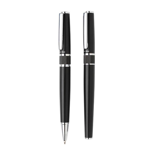 Swiss Peak deluxe pen set - black