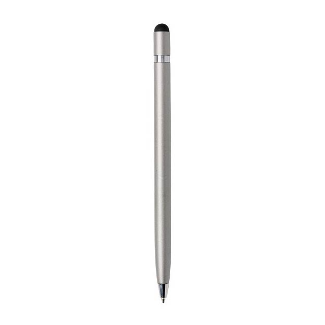 Simplistic metal pen, silver - silver