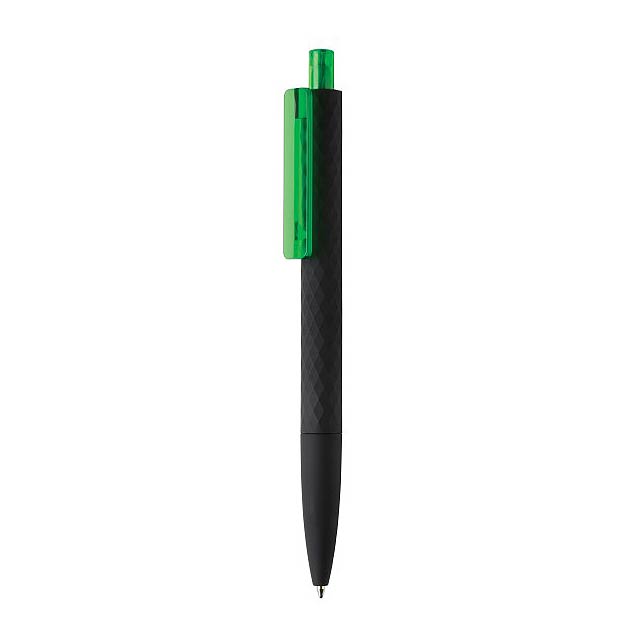 Černé pero X3 Smooth touch, zelená - černá