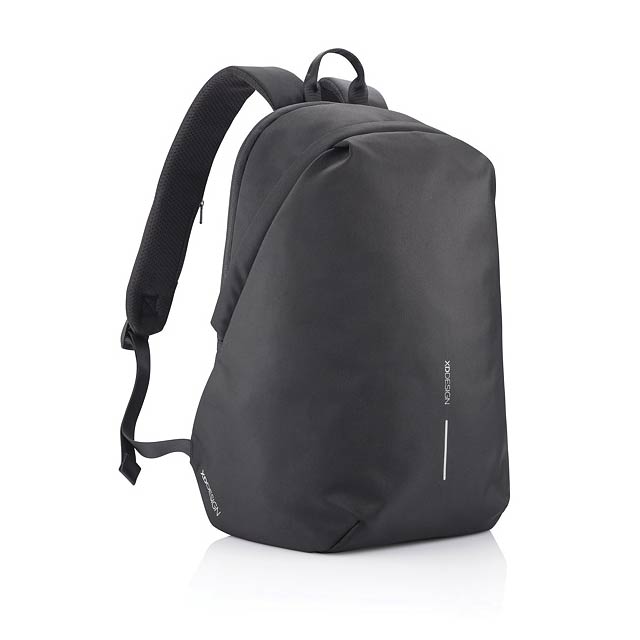 Bobby Soft, Anti-Diebstahl-Rucksack, schwarz - schwarz