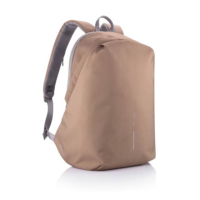 Bobby Soft, anti-theft backpack khaki - brown
