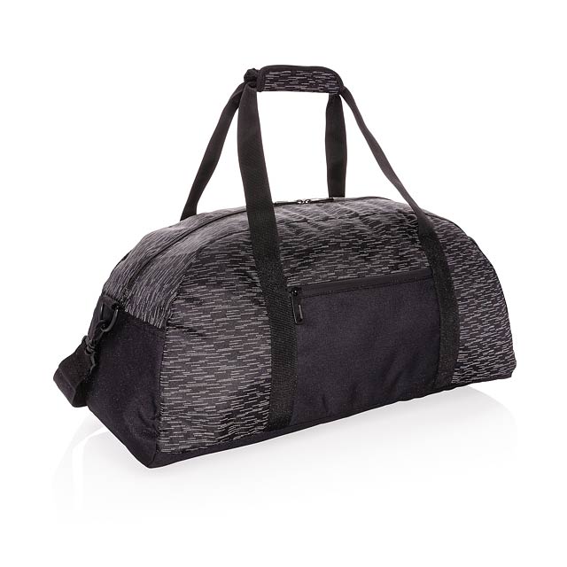 AWARE™ RPET Reflective weekend bag, black - black