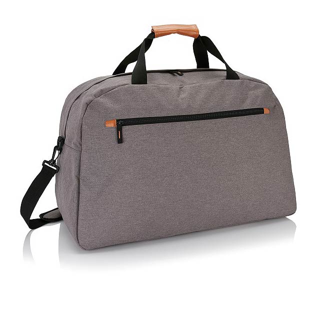 Modische Duo Tone Reisetasche PVC frei, grau - Grau