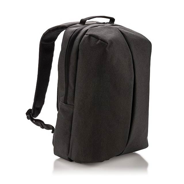 Smart office & sport backpack, black - black