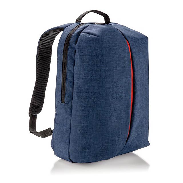 Smart office & sport backpack, blue/Orange - blue
