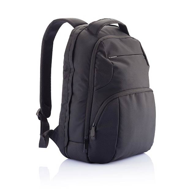 Universal laptop backpack, black - black