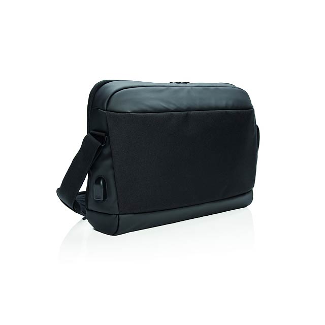 Madrid RFID USB 15.6" Laptoptasche - PVC frei - schwarz