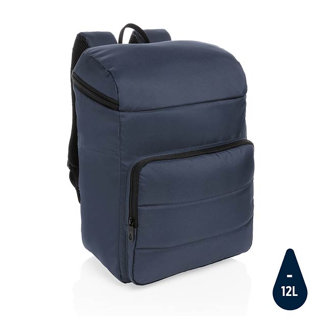 Impact AWARE™ RPET cooler backpack, navy - blue