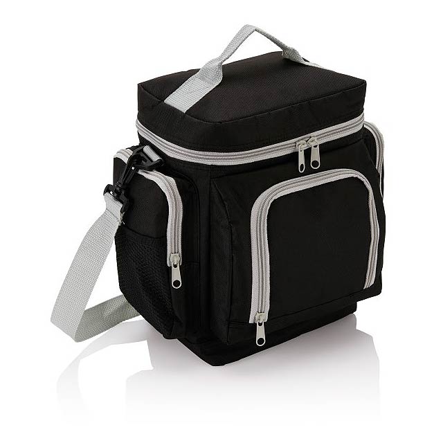 Deluxe travel cooler bag, black - black