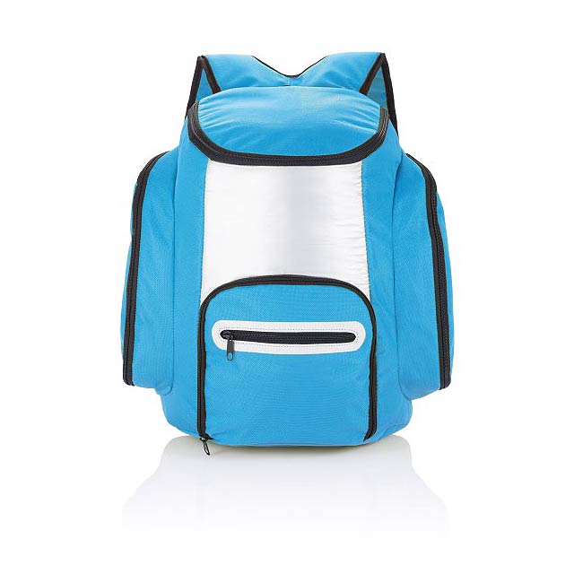 Kühlrucksack, blau/silber - blau