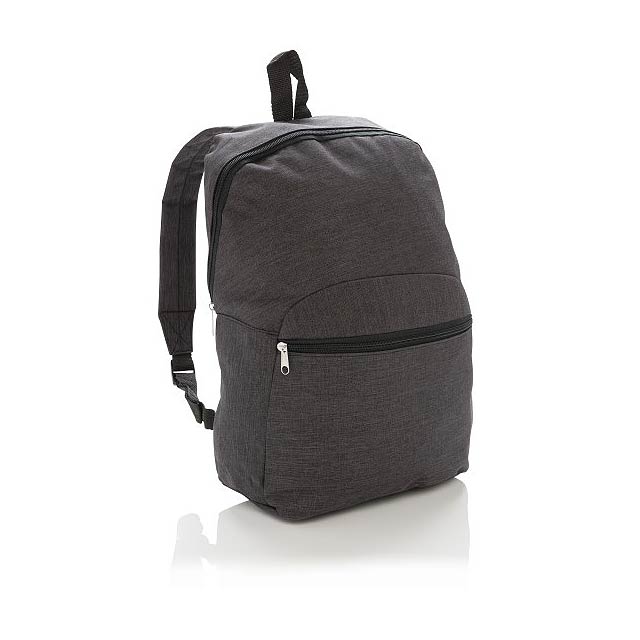 Basic Rucksack, anthrazit - schwarz