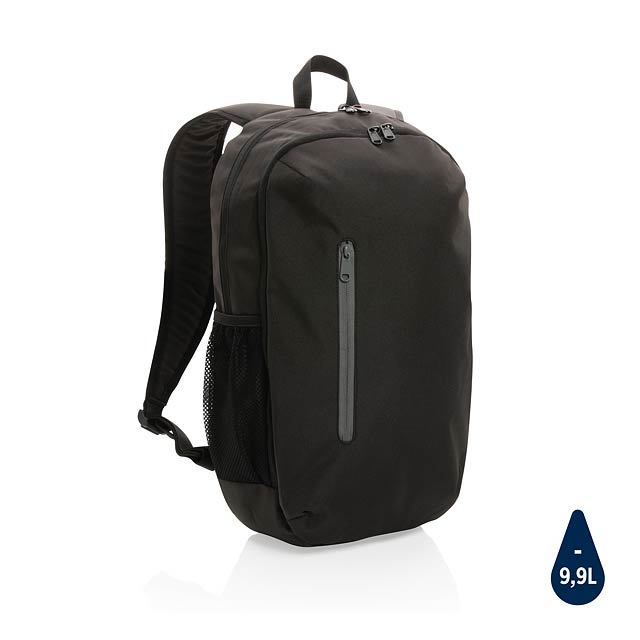 Impact AWARE™ 300D RPET casual backpack, black - black