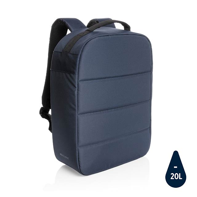 Impact AWARE™ RPET Anti-Diebstahl 15,6" Laptop-Rucksack, nav - blau