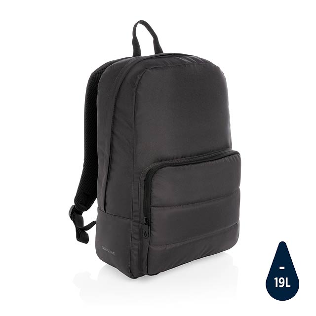 Základní batoh na 15,6' notebook Impact z RPET AWARE™, černá - černá
