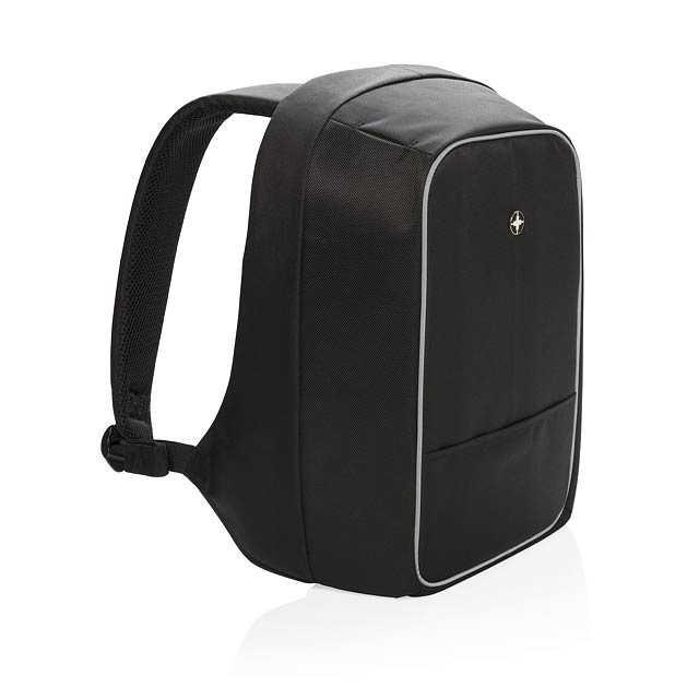 Swiss Peak anti-theft 15.6” laptop backpack - black