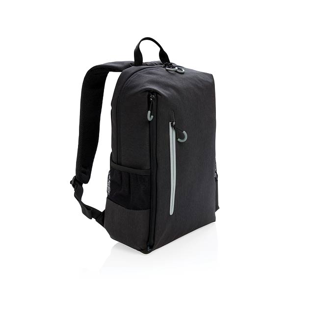 Lima 15,6" RFID & USB laptop backpack - black