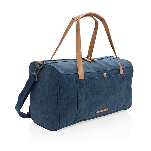 Canvas Reisetasche, PVC frei - blau