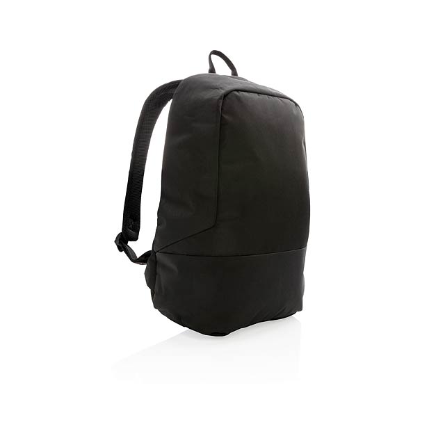 Standard RFID anti theft backpack PVC free - black