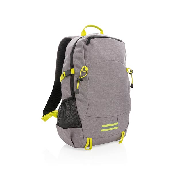 Outdoor RFID laptop backpack PVC free - grey