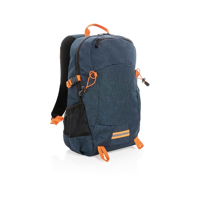 Outdoor RFID laptop backpack PVC free - blue