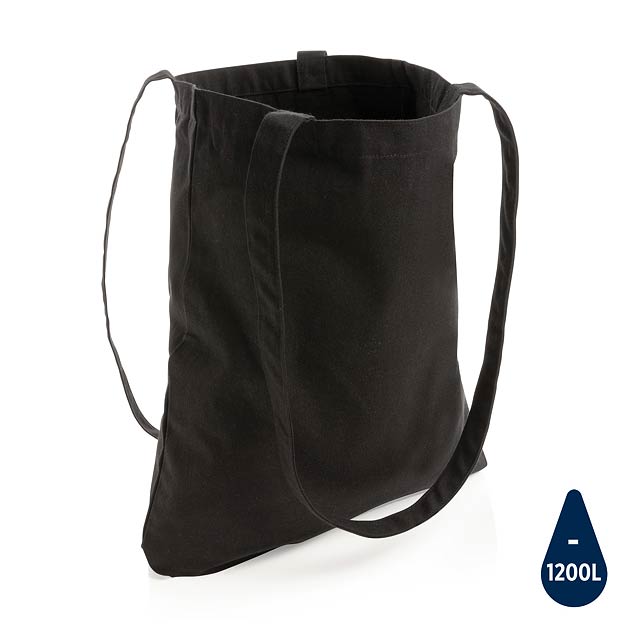 Impact Aware™ recycelte Baumwolltasche, schwarz - schwarz