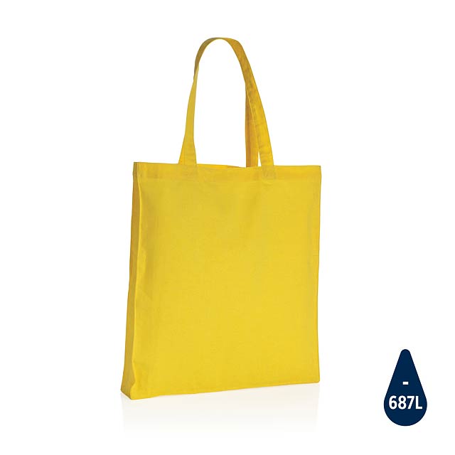 Impact AWARE™ recycelte Baumwolltasche 145gr mit Boden, gelb - Gelb