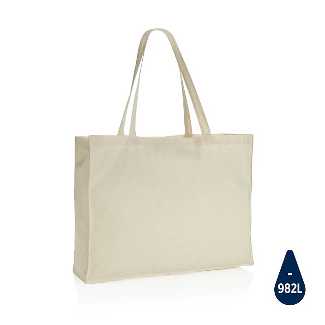 Impact AWARE™ Recycled cotton shopper 145gr, natural - white