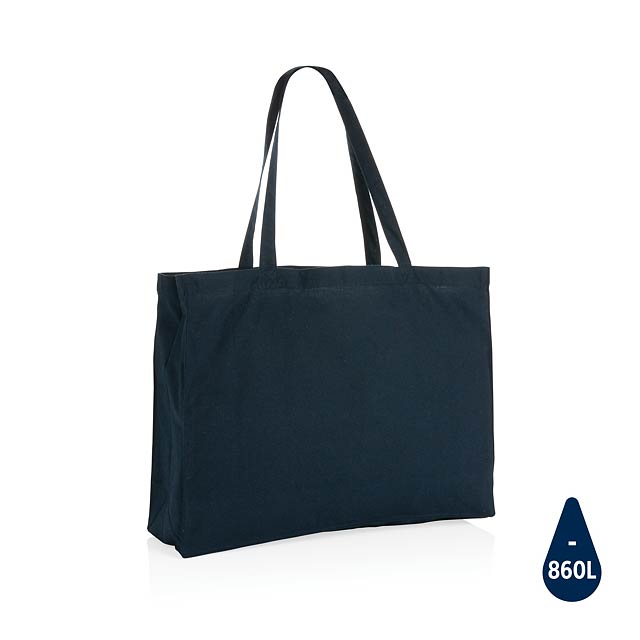Impact AWARE™ Recycled cotton shopper 145gr, navy - blue