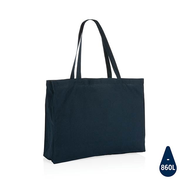 Impact AWARE™ recycelte Baumwoll-Shopper 145gr, navy blau - blau