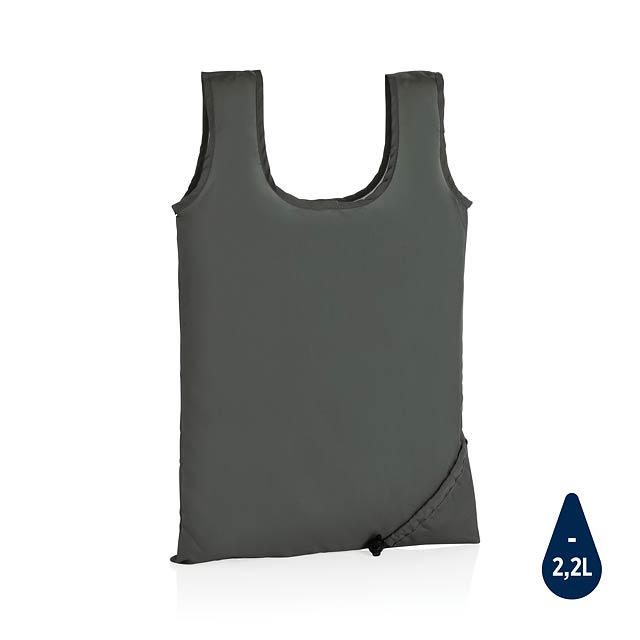 Impact AWARE™ RPET 190T foldable shopper, anthracite - black