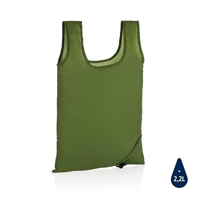 Skládací nákupní taška Impact ze 190T RPET AWARE™, zelená - zelená