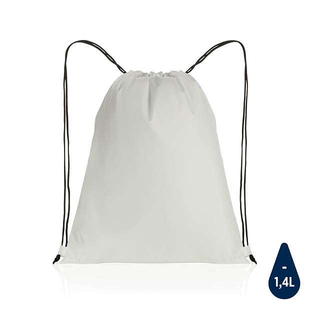 Impact AWARE™ RPET 190T drawstring bag, white - white