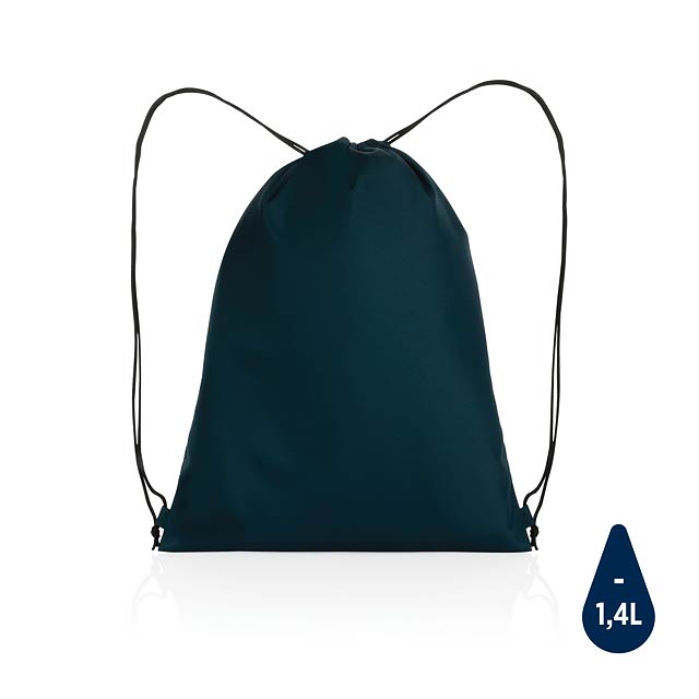 Impact AWARE™ RPET 190T drawstring bag, navy - blue