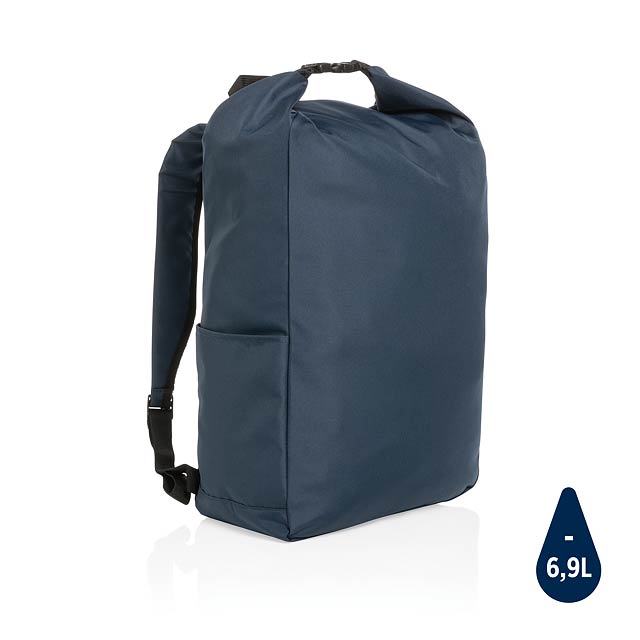 Impact AWARE™ RPET Basic Rolltop-Rucksack, navy blau - blau