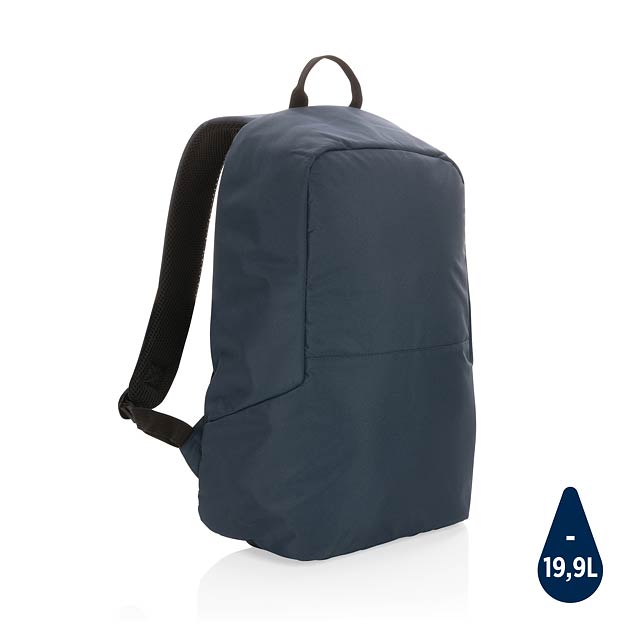 Impact AWARE™ RPET standard anti theft backpack, navy - blue