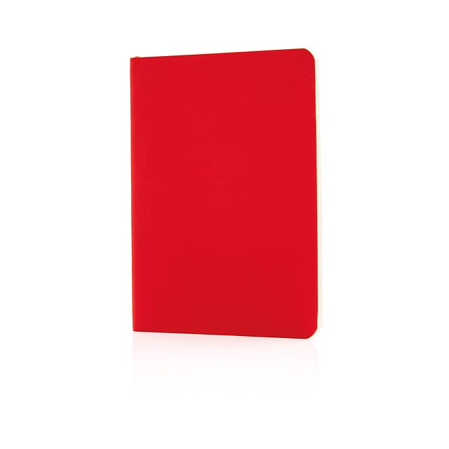 Standardní poznámkový blok s měkkou vazbou - červená