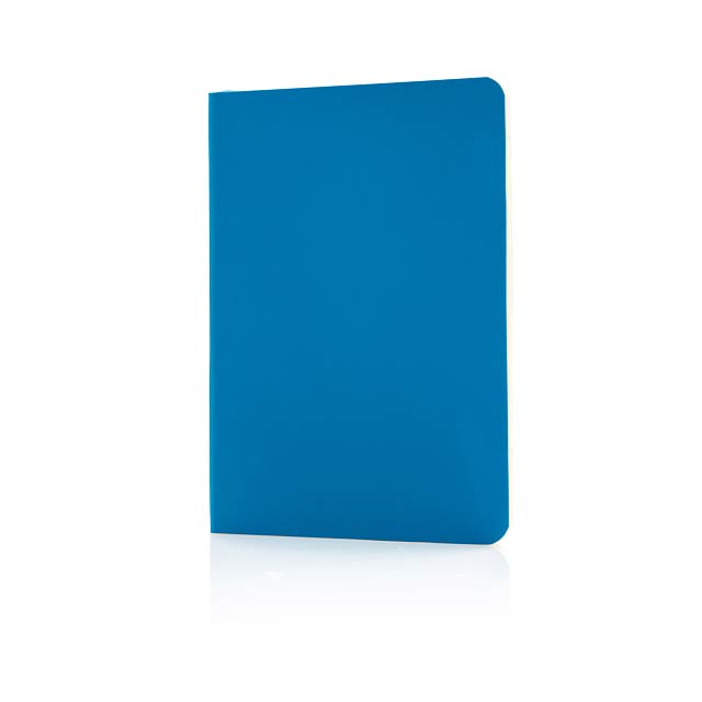 Standardní poznámkový blok s měkkou vazbou - modrá