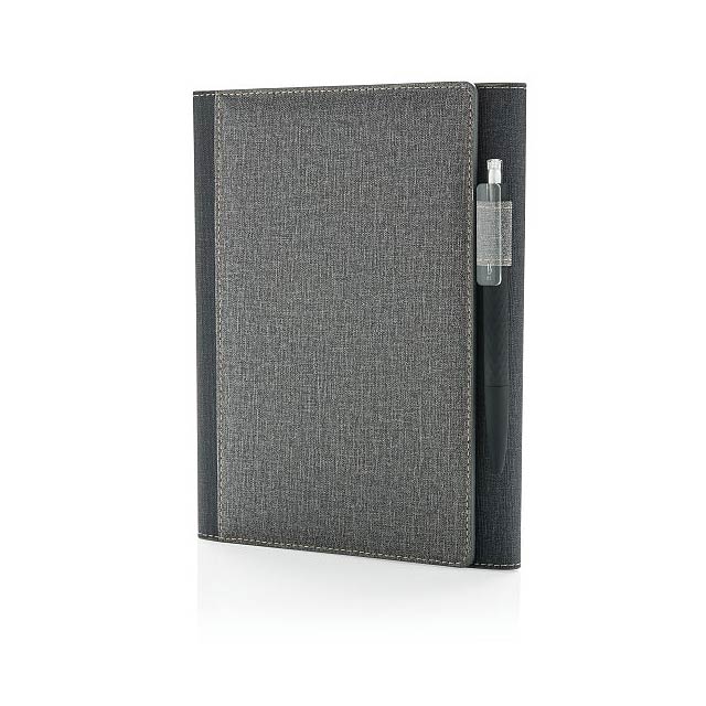 A5 Deluxe design notebook cover, grey - grey