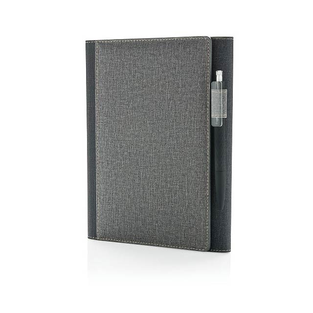 A5 Deluxe-Design Notizbuch-Cover, grau - Grau