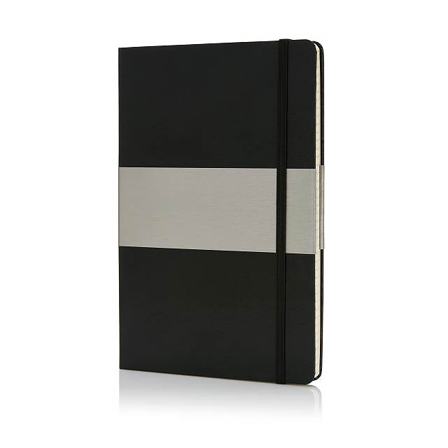 A5 squared hardcover notebook - black