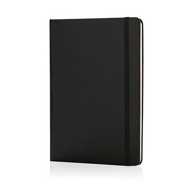 Classic hardcover notebook A5, black - black