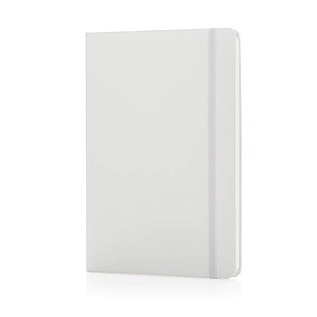 Basic Hardcover Notizbuch A5, weiß - Weiß 