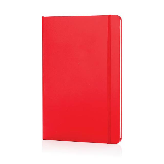 Basic Hardcover Notizbuch A5, rot - Rot