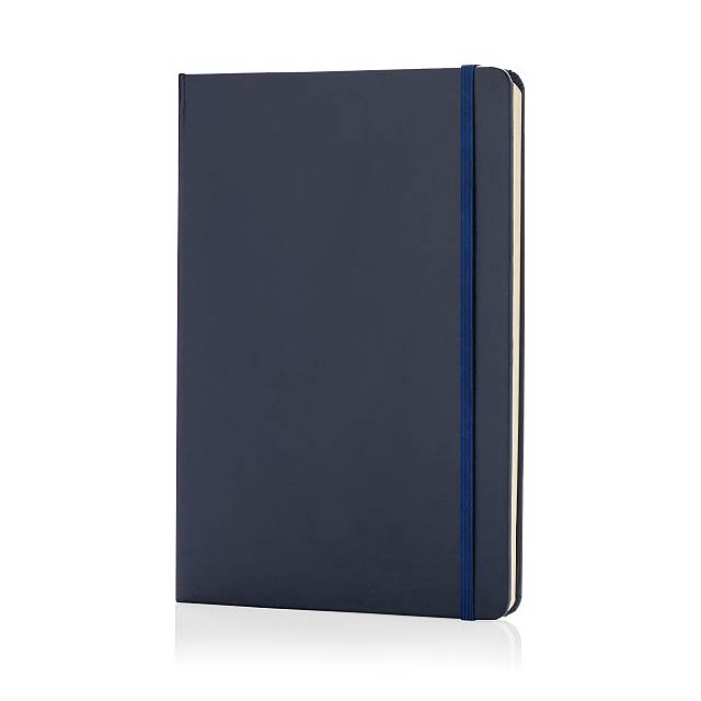 Classic hardcover notebook A5, navy - blue