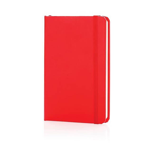 Classic hardcover notebook A6, red - red